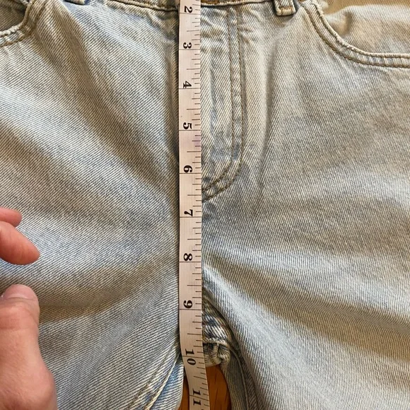 NWT $990 The Row Carel High Rise Boyfriend distressed Jeans Light Wash Size 0/25